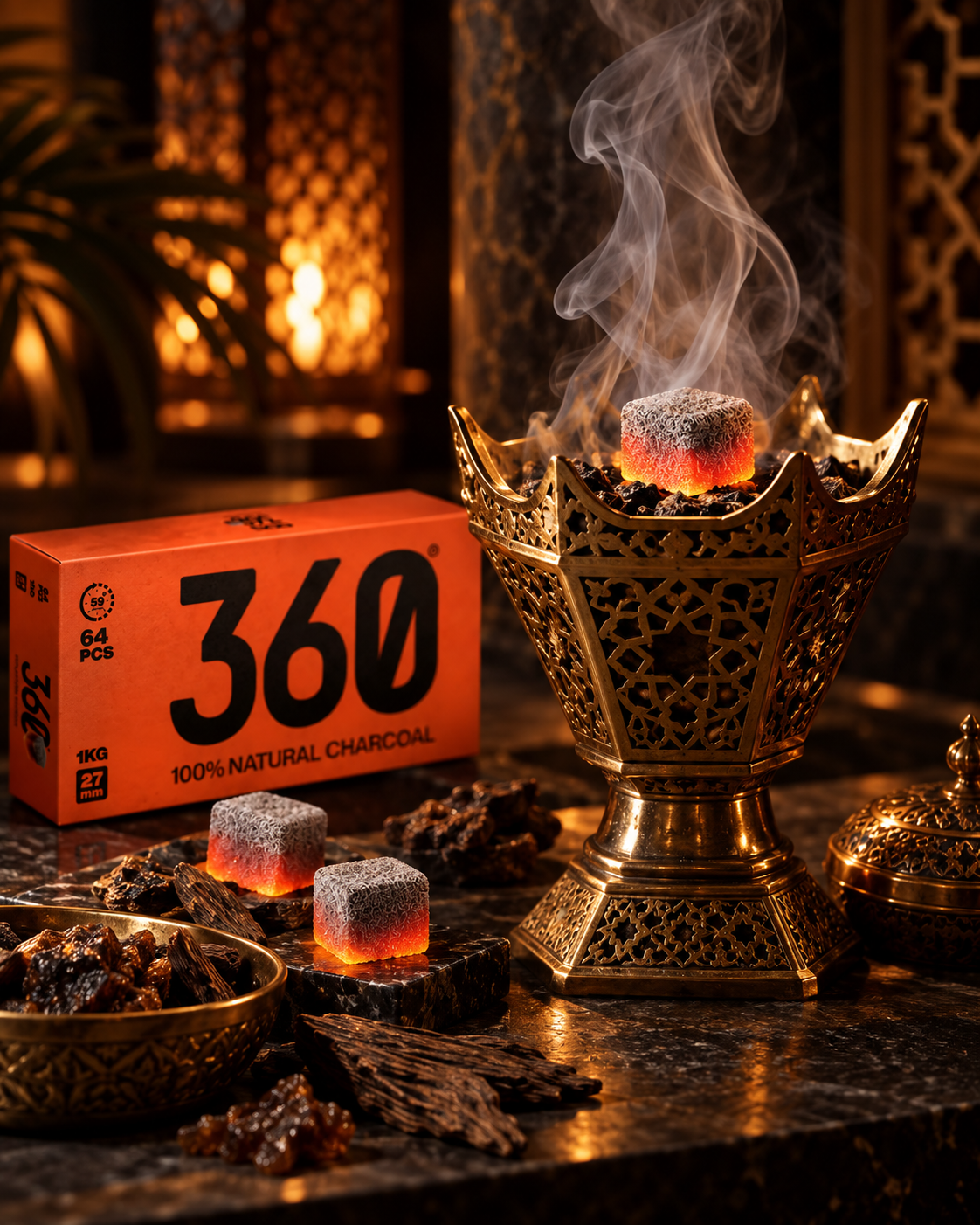 OVO 360 Charcoal 1kg Cubes 27mm