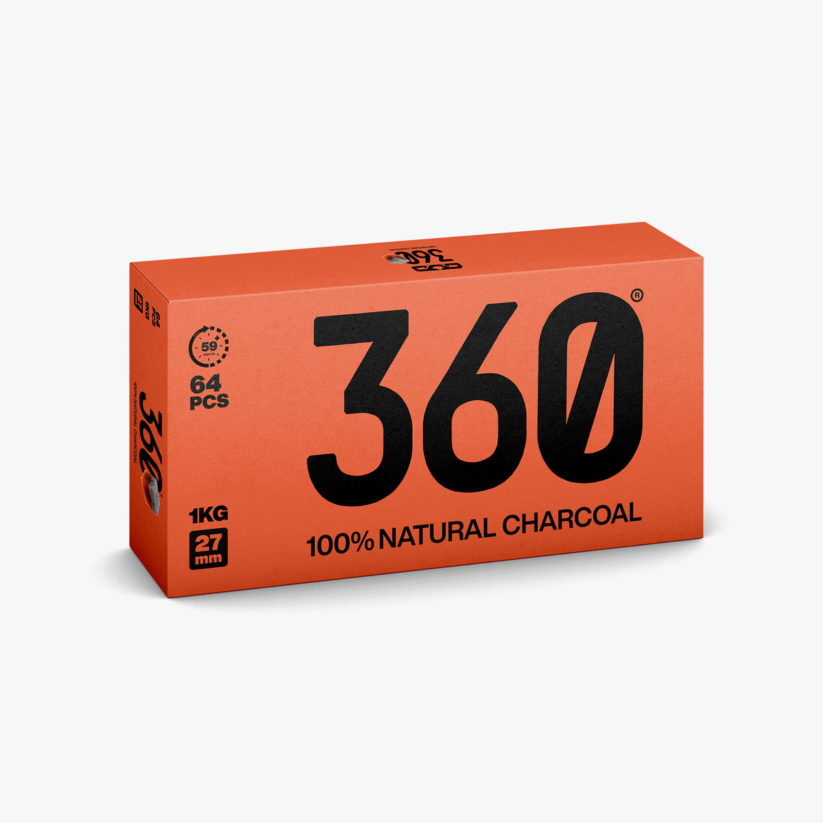 OVO 360 Charcoal 1kg Cubes 27mm